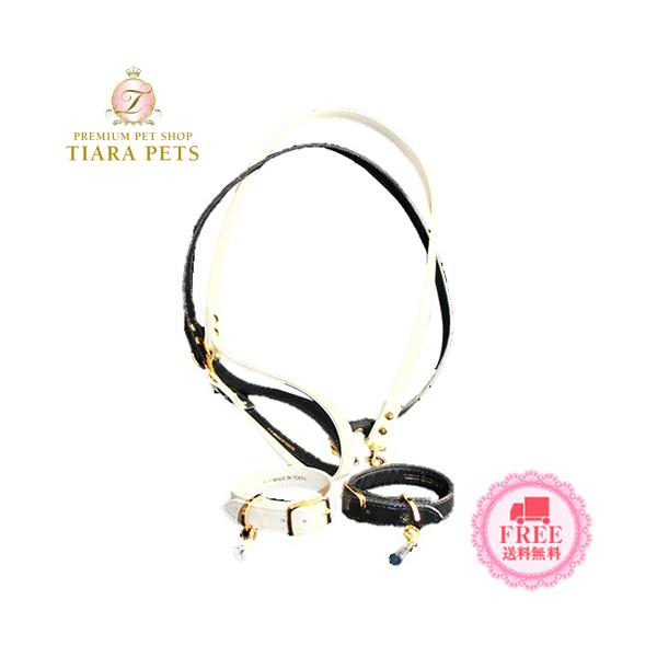 今季ブランド 最新情報値下げ プエルト サイズ1 Puerto シープスキンカラー Amp リード ブラック オフホワイト 羊革 セレブ サイズ1 小型犬 犬用 犬用品 カラー 首輪 リード セレブ