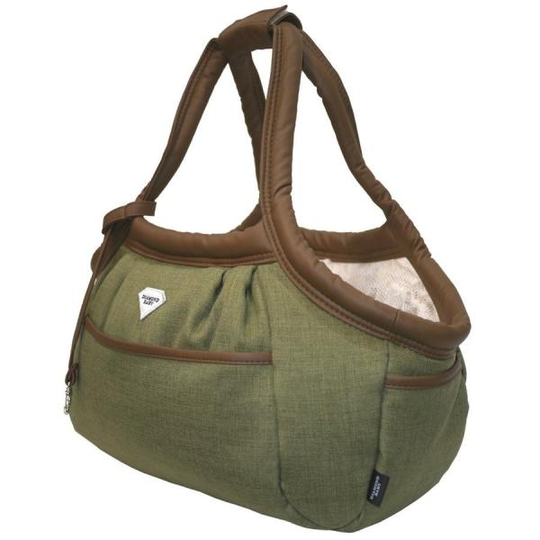 Diamond Baby ダイヤモンドベイビー マシュマロ イージー キャリーバッグ メランジュクロス Fp付 カーキ L 小型犬 犬用 ペット キャリーバッグ セレブ Khabarbani Com