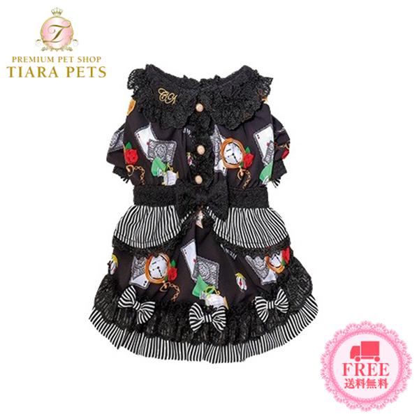 きゃんナナ Cannana 不思議の国のドレスワンピース 1026 小型犬 犬服 ウエア ワンピース ドレス セレブ 送料無料 Tiara Pets Japan 通販 Yahoo ショッピング