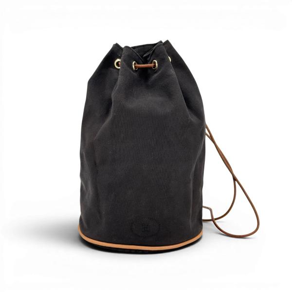 HERMES（エルメス） ポロションミミルPM 巾着バッグ ブラック
