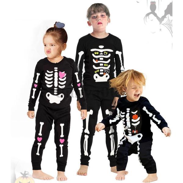 ハロウィン 子供 ベビー 仮装 スケルトン 骸骨 全身 赤ちゃん ロンパース ハロウィーン コスチューム 仮装 ガイコツ コスプレ ベビー 赤ちゃん