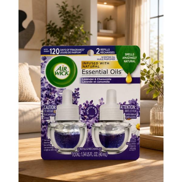 エアーウィック センティッド オイル 詰替 ラベンダー＆カモミール 2個入 リフィル AIRWICK エアウィック 芳香剤 芳香オイル コンセント別売り