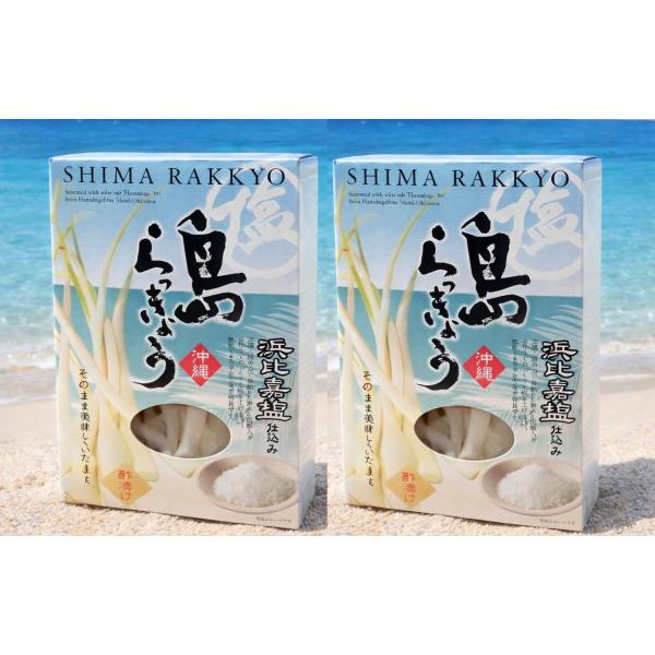 2個セット送料無料 浜比嘉塩仕込み 沖縄 島らっきょう 酢漬け 60g×2個 ※ご出荷まで最長で1週間前後お時間を頂戴致します。