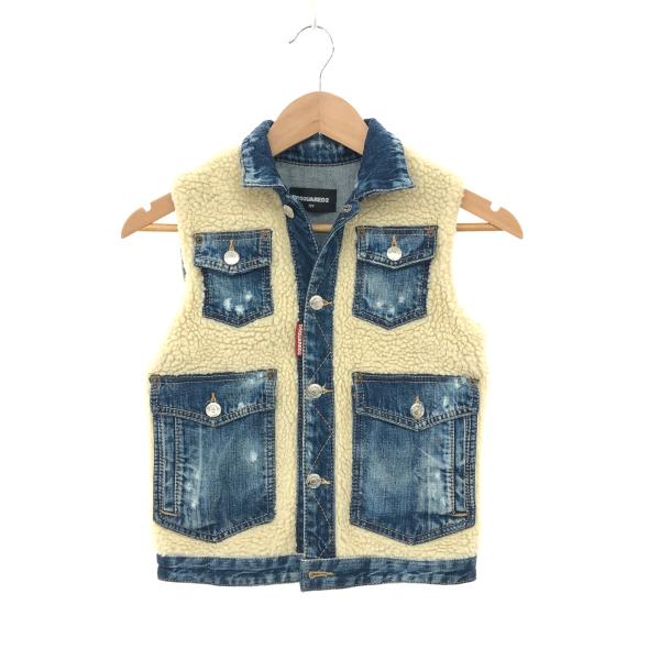 【ブランド名】Dsquared2　ディースクエアード【シリーズ】バックプリント デニム×ボア【メーカーサイズ】サイズ:10Y(サイズ相当)※サイズはメーカーにより若干異なりますのでご注意下さい。【付属品】画像に写っているものが全てです。【管...