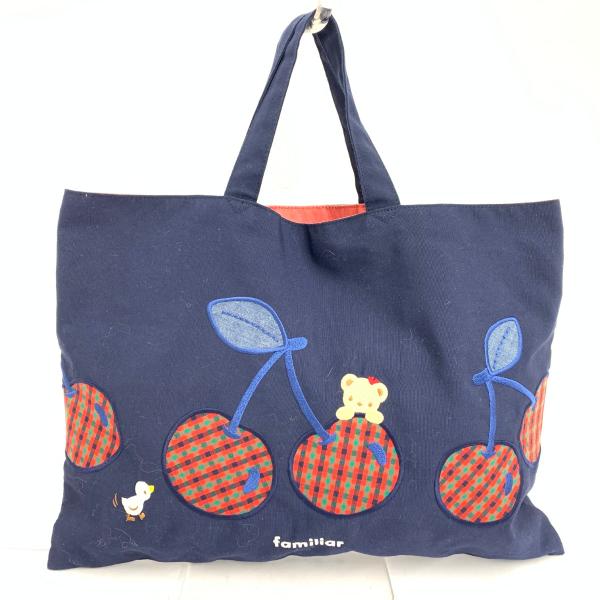 FAMILIAR ファミリア トートバッグ/レッスンバッグ さくらんぼ
