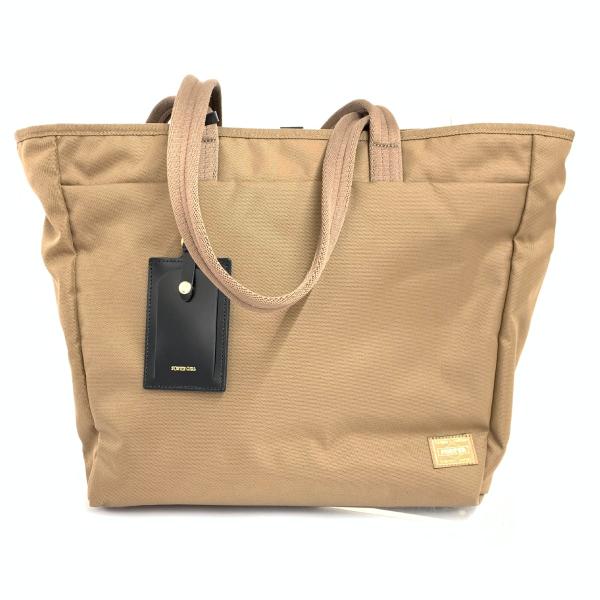 【美品】PORTERGIRL シアブリーフトートバッグ ブラウン PORTER GIRL ポーターガール トートバッグ/シア 良好 SHEA/A4収納