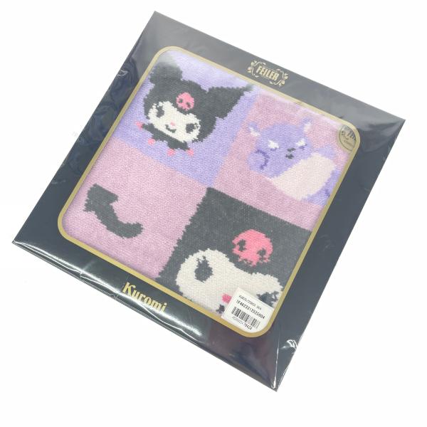 FEILER フェイラー タオルハンカチ/サンリオコラボ 未使用品  クロミ/シェニール織    パープル レディース