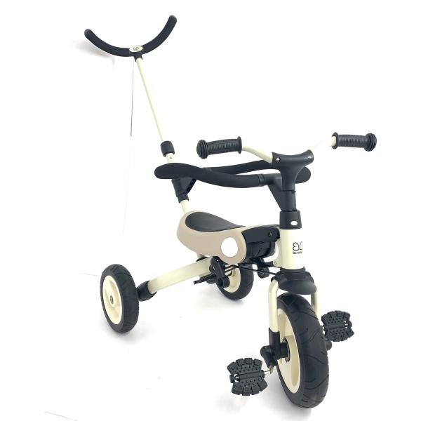 MK【未使用・美品】BeneBene 4way三輪車⭐︎くすみベージュ BeneBene ベネベネ 4WAY 三輪車 ベージュ 折り畳み キッズ 子供
