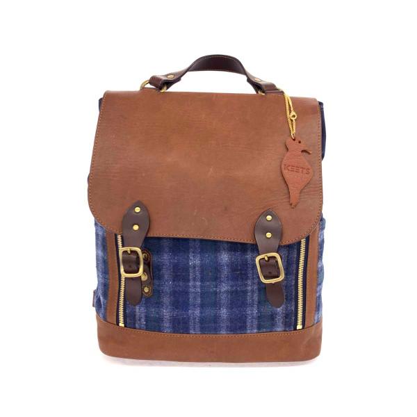 【美品】KEETS キイツ ハンドメイド リュック バックパック レザー 帆布 美品】KEETS キイツ ハンドメイド リュック バックパック レザー