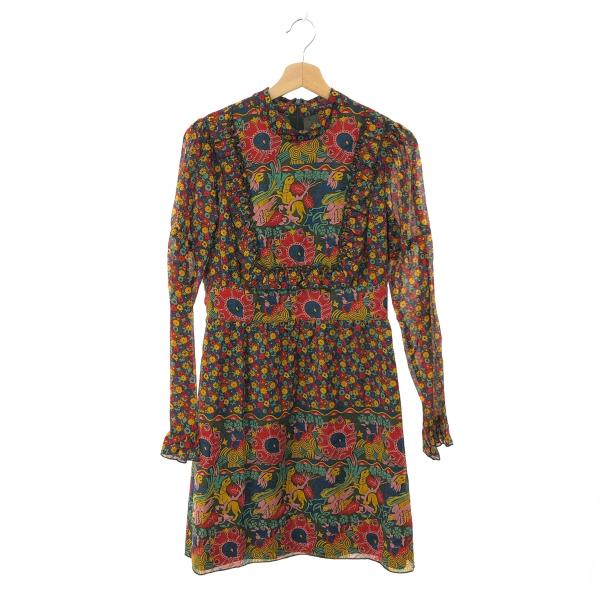 ANNA SUI アナスイ ワンピース 未使用品 サイズ:2 マルチカラー ANNA SUI アナスイ ワンピース 未使用品 サイズ:2 マルチカラー