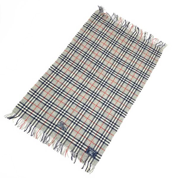 Burberry's バーバリーズ ブランケット グレー ウール100 Burberry's バーバリーズ ブランケット グレー ウール100