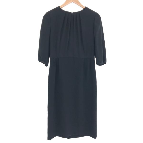 HANAE MORI ワンピーススーツ　黒に近いダークネイビー　サイズ40、42 HANAE MORI ワンピーススーツ 黒に近いダークネイビー サイズ40