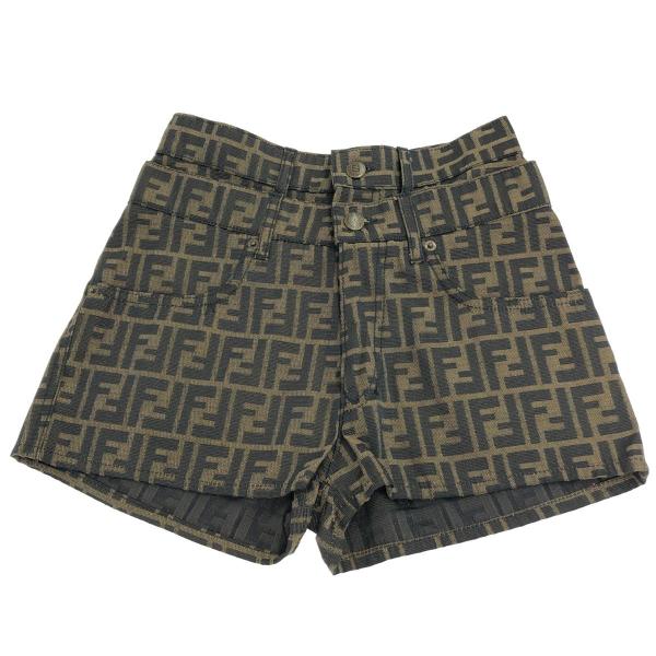 FENDI フェンディ ショートパンツ サイズ:I41 ブラウン ポリエステル綿 