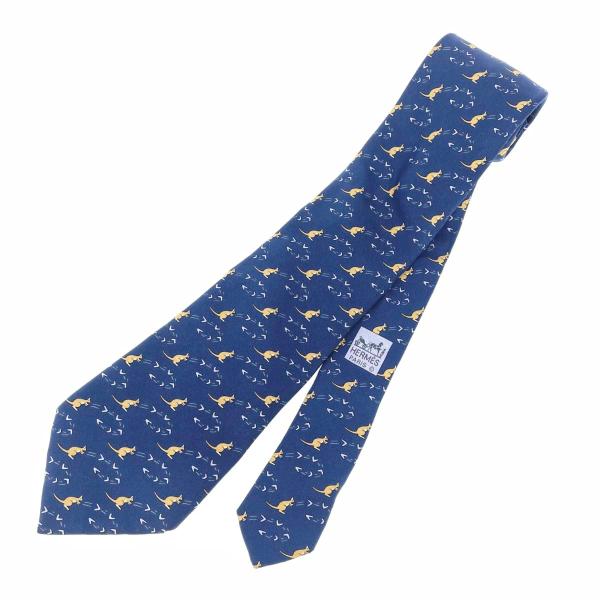 HERMES エルメス ネクタイ 7994 EA ネイビー シルク100