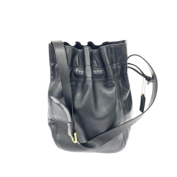 COACH オールドコーチ USA製 巾着ショルダーバッグ 322 ブラック