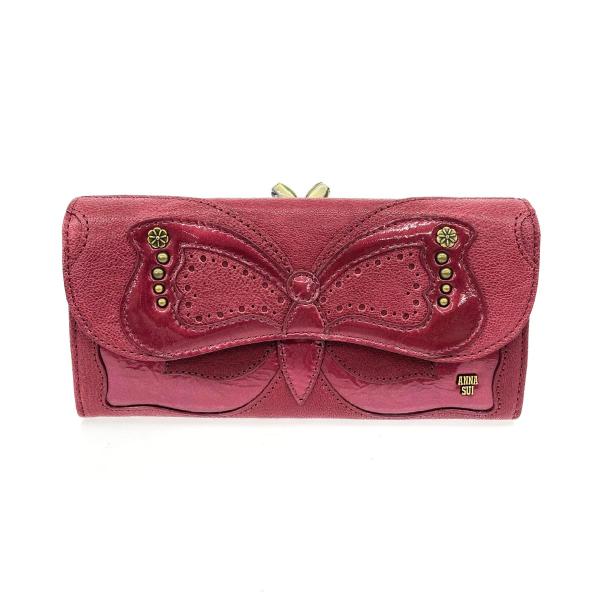 maimi　新品　ANNA SUI　アナスイ　長財布　赤　レッド　牛皮 maimi 新品 ANNA SUI アナスイ 長財布 赤 レッド 牛皮 maimi