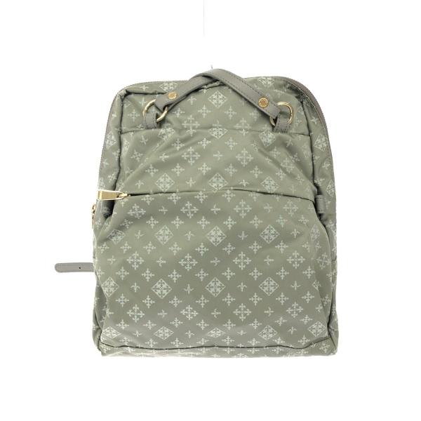 【未使用級】russet　A4ナイロンリュック ラシット russet 蓋口リュック(CE－007－OUT) （Gray/Pink
