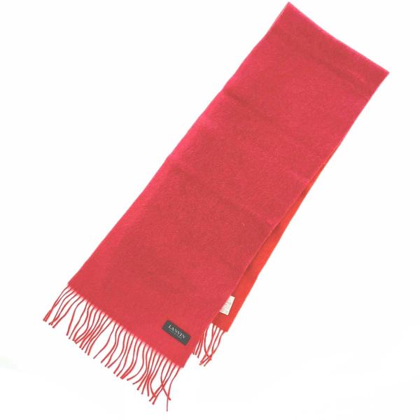 LANVIN ランバン マフラー 美品 カシミヤ100％ ピンク/オレンジ