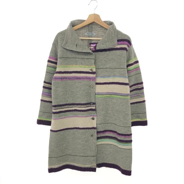 FUGA フーガフーガ 襟付ロングカーディガン サイズ:F 佐藤繊維