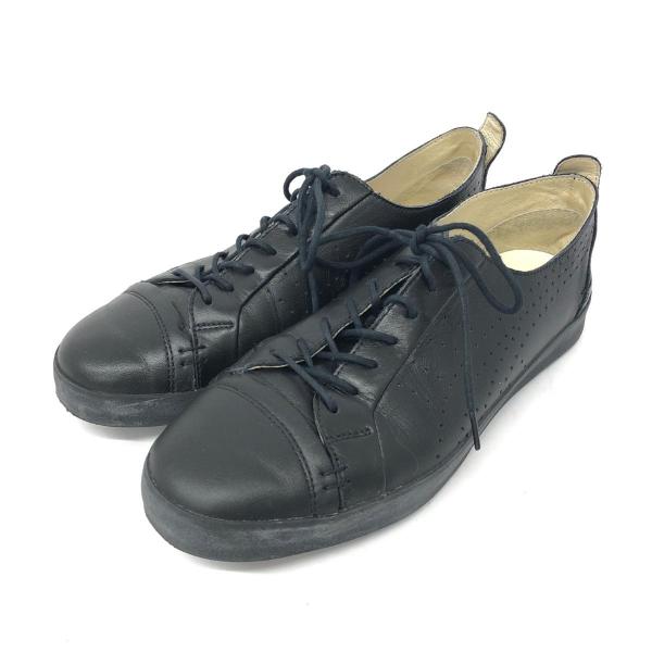 Onitsuka厚底レザーカジュアルシューズ 黒 THE ONITSUKA フォーマルシューズ 「THE ONITSUKA」DERBY