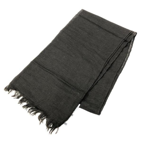 AGNONA カシミヤシフォン ストール 黒 中古美品