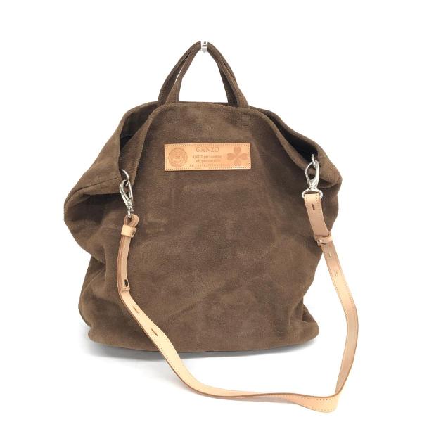 GANZO ガンゾ 2WAYバッグ ブラウン スウェードレザー プリマヴェーラ レディース 多機能 bag 鞄 : リサイクルショップティファナ - 通販 - Yahoo!ショッピング GANZO ガンゾ 2WAYバッグ ブラウン スウェードレザー プリマヴェーラ レディース 多機能 bag 鞄 : リサイクルショップティファナ - 通販 - Yahoo!ショッピング