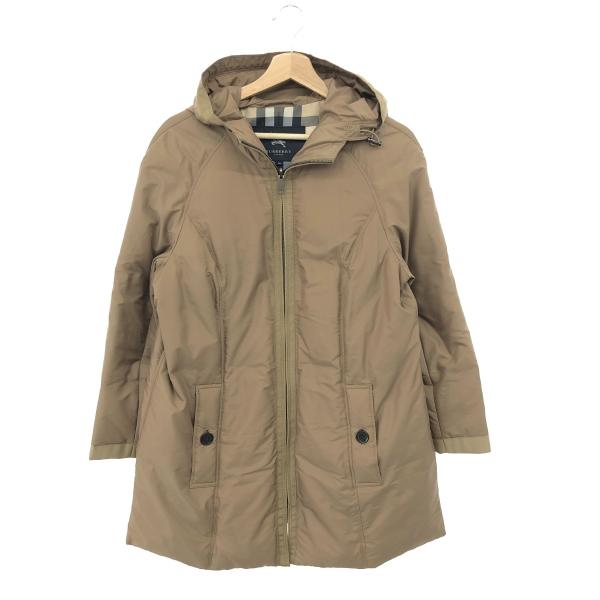 【美品】バーバリーロンドン　ロングダウンコート 内側ノバチェック 9 美品】バーバリーロンドン ロングダウンコート 内側ノバチェック