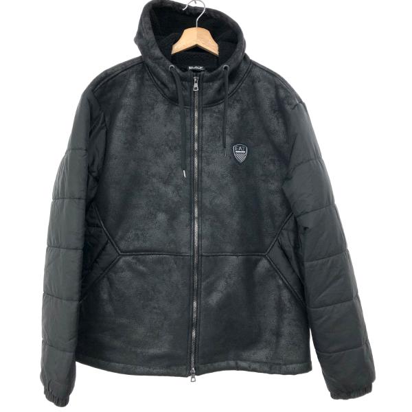 美品】EMPORIO ARMANI EA7 エコムートン ボアジャケット M 美品】EMPORIO ARMANI EA7 エコムートン ボアジャケット M