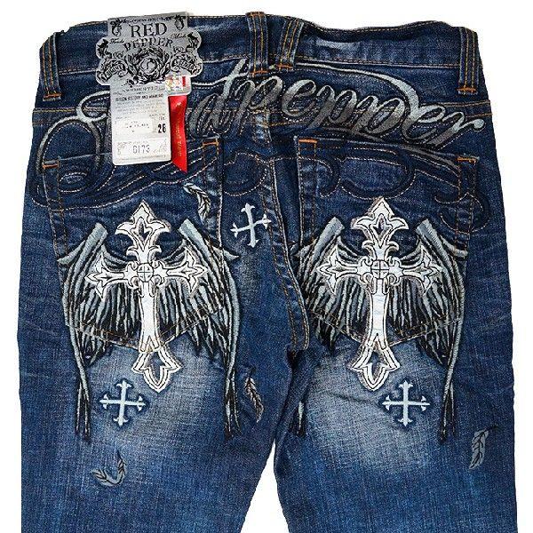 レッドペッパージーンズ メンズ Redpepper Jeans 6173正規品クロス十字架ウィング羽刺繍タイトストレートデニムパンツ Redpepper M6173n ジーンズ 香水 バッグ 雑貨 Tifose 通販 Yahoo ショッピング