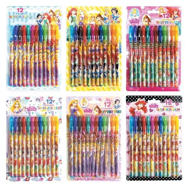 ディズニープリンセス キラキラグリッターペン12色セット Tce143 こどもモールタイガーキャット 通販 Yahoo ショッピング