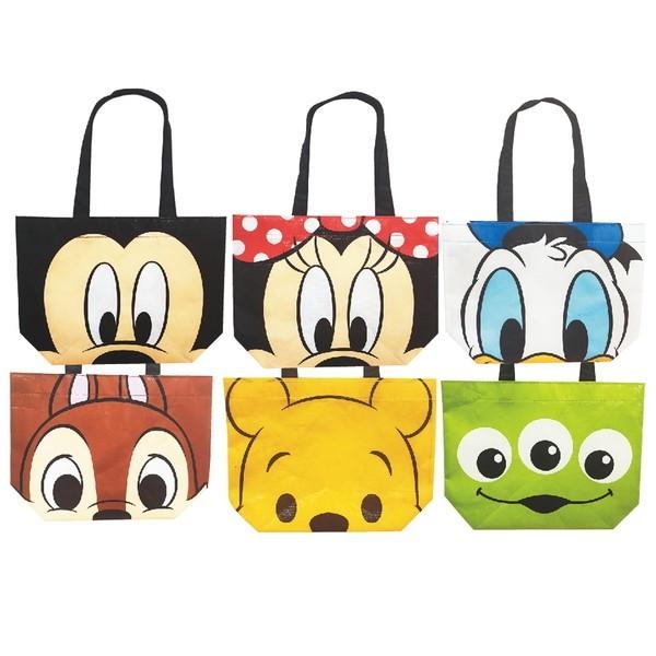 【商品詳細】ディズニーの顔柄の、不織布素材の小さなトートバッグです【商品サイズ】約28.2×20.7×9.3cm【主な仕様】12ヶ1セット｜材質：不織布（コーティング）【関連キーワード】ディズニー Disney キャラクター グッズ 雑貨 ...