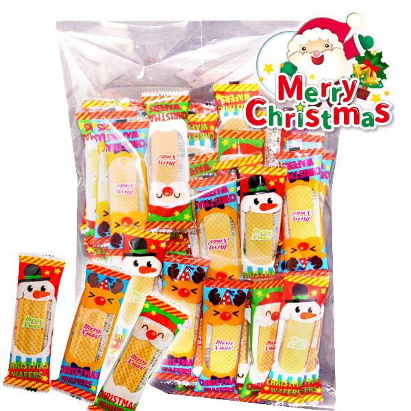 【商品詳細】個包装でクリスマスパーティに最適!かわいいクリスマス柄の袋に入ったウエハースです!【商品サイズ】約12×3.5×1.5cm(1ケ)【主な仕様】1組1セット｜内容量：約50ヶ入｜賞味期限：製造日より120日｜※賞味期限は商品到着日...