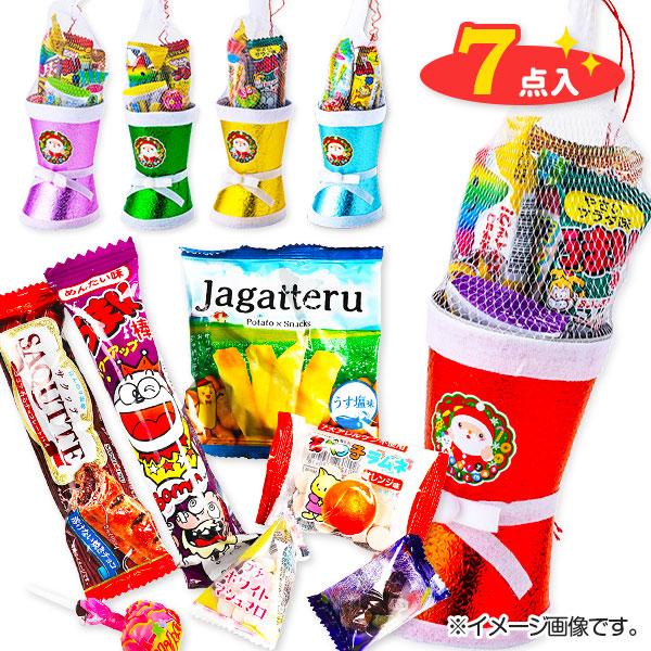 【商品詳細】メリークリスマス♪オシャレなカラフルサンタブーツのお菓子詰め合わせです★景品やお土産にもおすすめ！【商品サイズ】約32×9×9cm(パッケージ)、約Φ7.8×13cm(ブーツ)【主な仕様】1ヶ1セット｜内容量：お菓子7点｜重量：...
