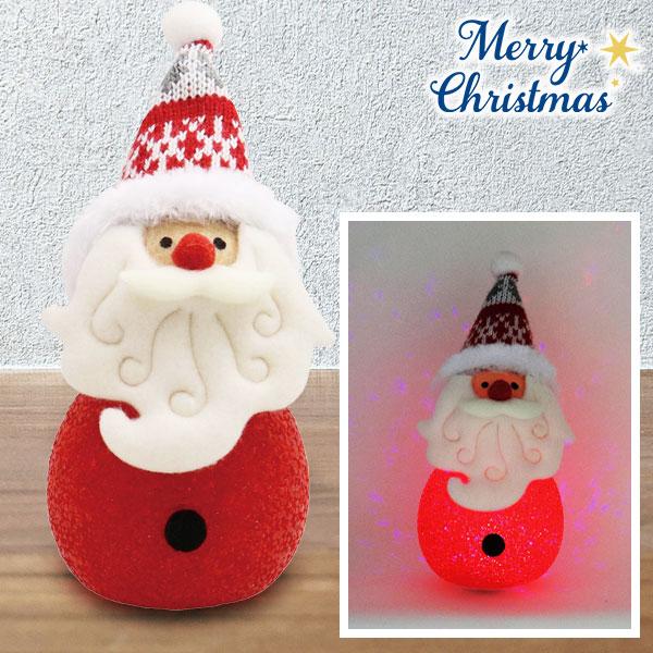 【商品詳細】スイッチをONにするとかわいいサンタさんが光ります☆クリスマスディスプレイにオススメです。【商品サイズ】約18×8×7.8cm【主な仕様】1ヶ1セット｜テスト電池付（CR2032・1ヶ）｜箱入り【関連キーワード】サンタ サンタク...