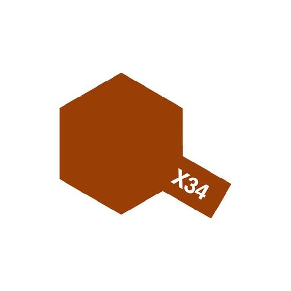 タミヤ エナメル X-34 メタリックブラウン　エナメル塗料