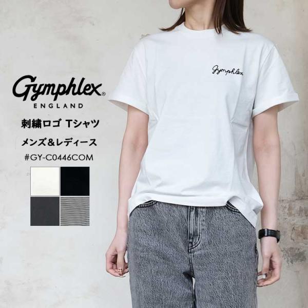 GYMPHLEX（ジムフレックス） 刺繍 ロゴ Tシャツ レディース メンズ