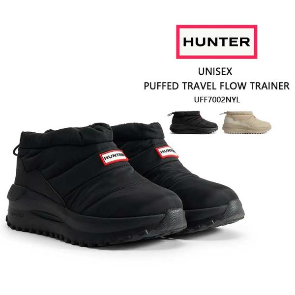 新品 本物 HUNTER 靴 UFF7002NYL UK4 JP23 ハンター HUNTER（ハンター） パフド トラベル フロー トレーナー メンズ