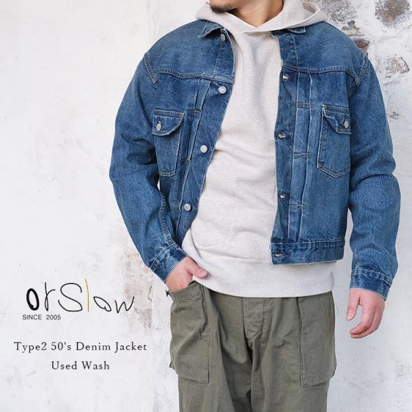 OrSlow デニムジャケット 2nd 50'S 2 YEAR WASH orSlow - 1950's Type 2 Denim Jacket - Two Year Wash