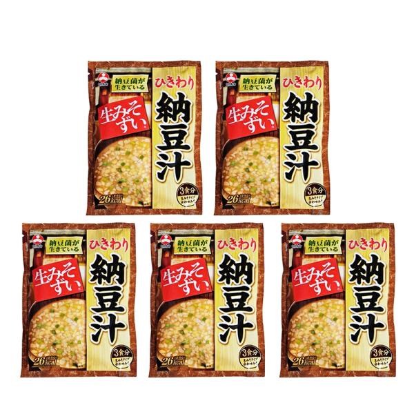 他サイト： 旭松 ひきわり納豆汁 袋入 生みそずい 5袋 各3食 計15食 まとめ買いの商品画像