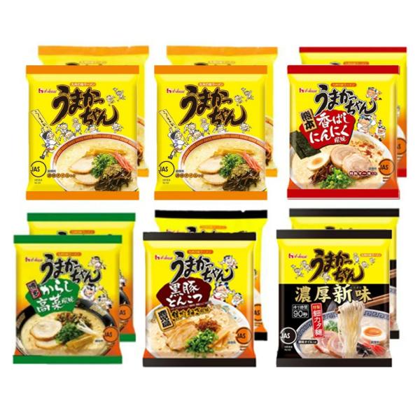 他サイト： ハウス食品 うまかっちゃん 食べ比べ 5種 合計12食 詰め合わせ アソート セットの商品画像