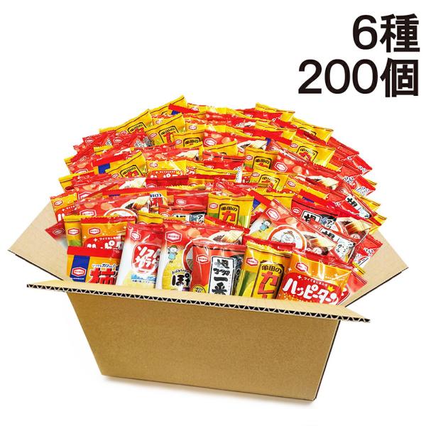 亀田製菓 ミニ せんべい 個包装 おつまみ 詰め合わせ アソート セット 6種 B 計200個