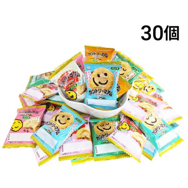 不二家 カントリーマアム バニラ 30個 セット (1枚標準 10g)