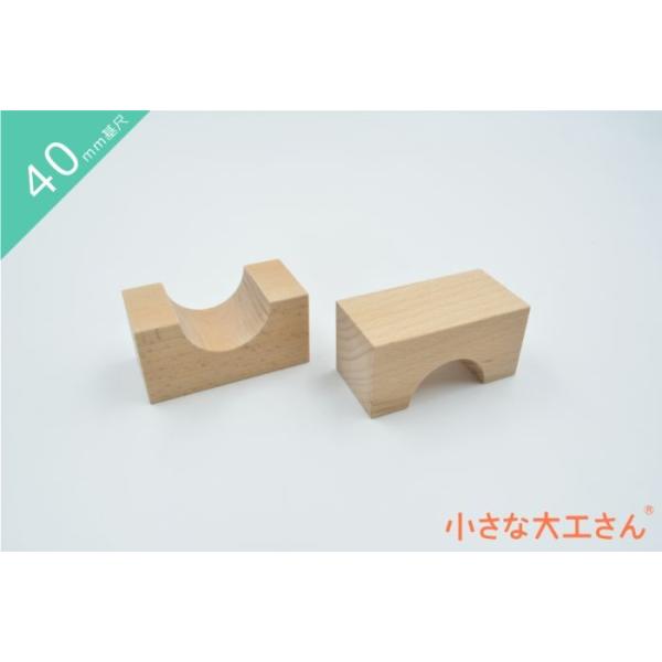 ＼　商品説明　／半円が空いたアーチ(あつ)です。2個を合わせると真ん中に別売りの円柱がぴったり入ります。トンネルが空いているのでミニカーを通したり、積み木遊びの幅も広がります。※プレゼントの場合は、無料にてラッピングとメッセージカードをつけ...