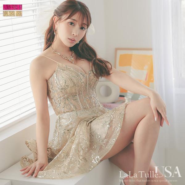 Tika キャバドレス ミニドレス キャミ ミニワンピ ラメ Tika キャバドレス ミニドレス キャミ ミニワンピ ラメ