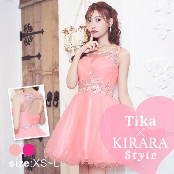 キャバ ドレス キャバドレス 大きいサイズ キラキラ Tika USA L.A 