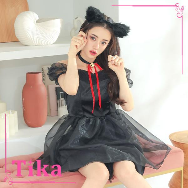 Tika ネコ ハロウィン コスプレ 衣装 セクシー アニマル 女豹