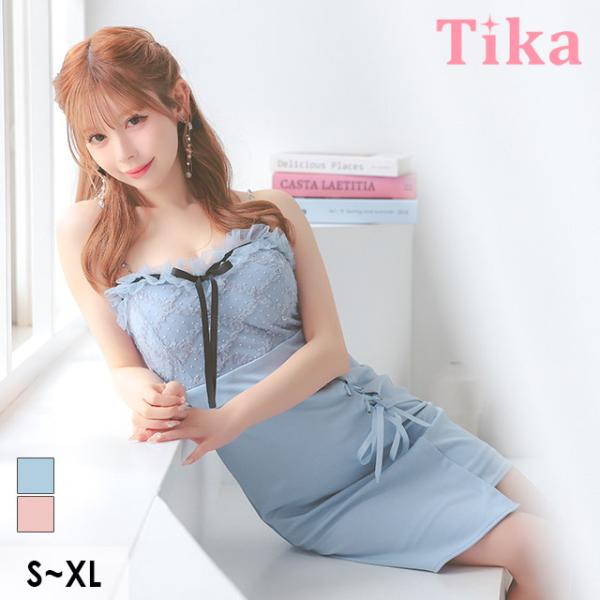 Tika キャバドレス キャバ ドレス ミニドレス シアー