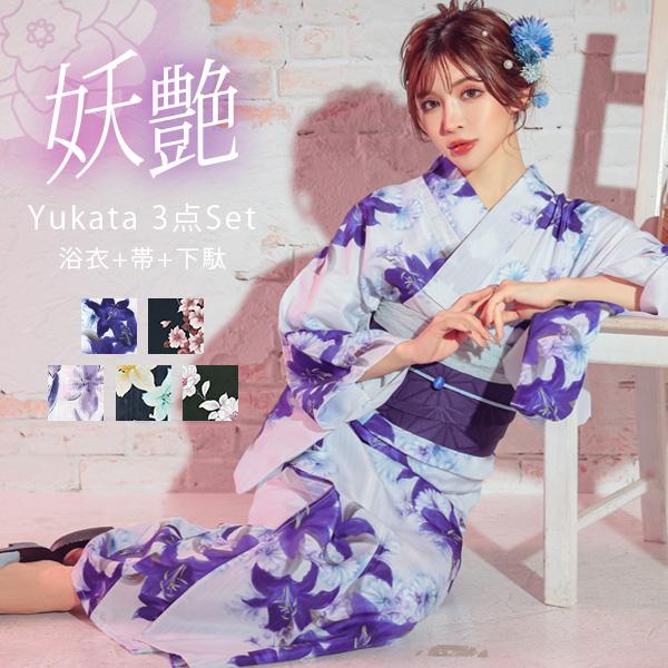 Tika 浴衣 セット レディース 20代 30 代 40代 浴衣セット 安い