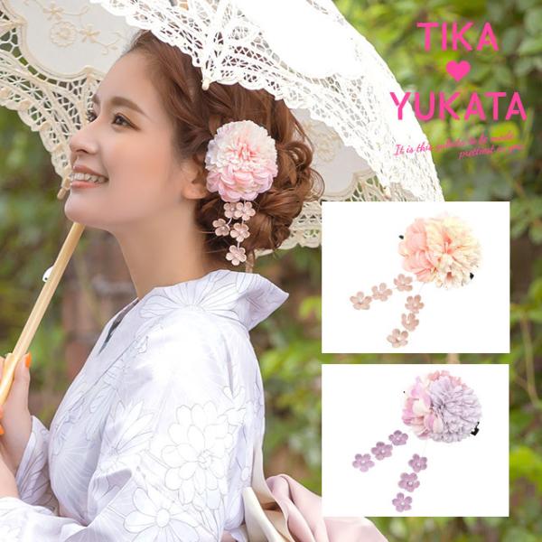 【美品】白 ピンク 浴衣 着付け小物 髪飾り等 11点セット tika_tk-ykap-25