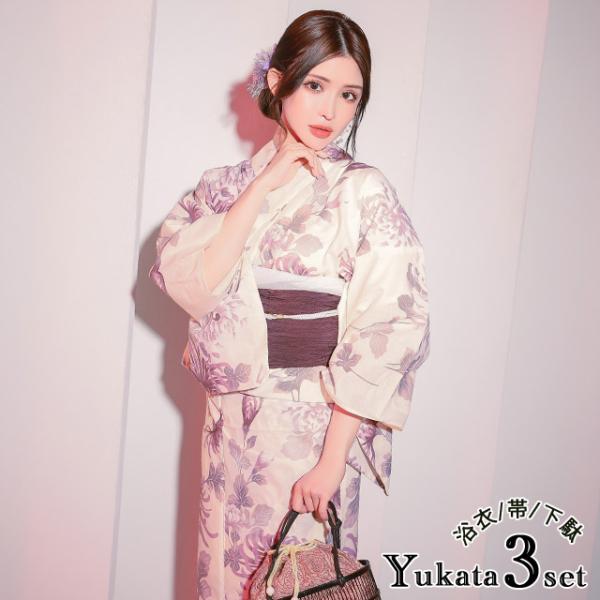 tika 浴衣　妖艶　新品未使用品 Tika 浴衣 レディース 50代 フリーサイズ セット 20代 40代 妖艶